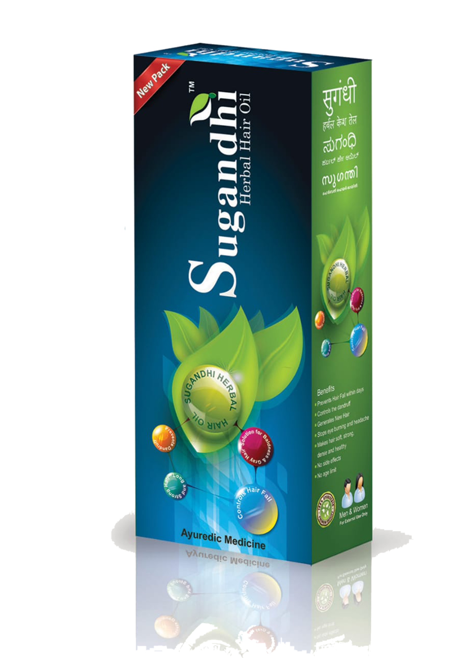 Sugandhi Herbal Hair Oil Bottle